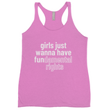 Girls Just Wanna Have Fundamental Rights 2 Tank Tops