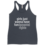 Girls Just Wanna Have Fundamental Rights 2 Tank Tops