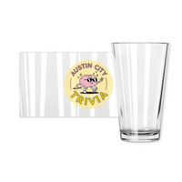 Austin City Trivia Pint Glasses