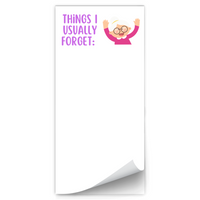 “Things I Usually Forget” Magnetic Notepads
