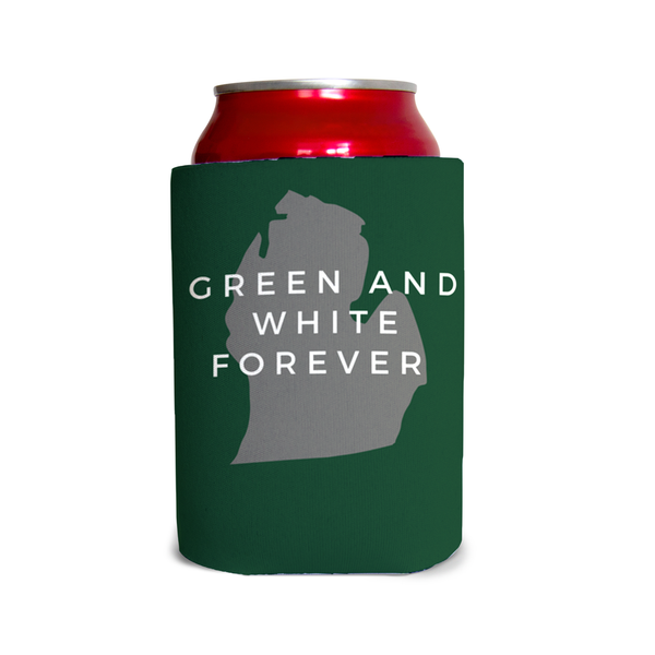 Green and white forever 2 Can Cooler