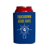Touchdown Jesus says Go Irish 1 Can Cooler
