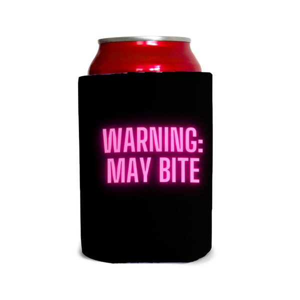 Warning! May bite 2  Can Cooler