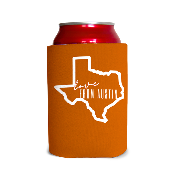 Love from Austin 2 Can Cooler