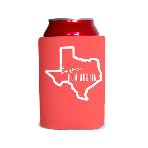 Love from Austin 3 Can Cooler